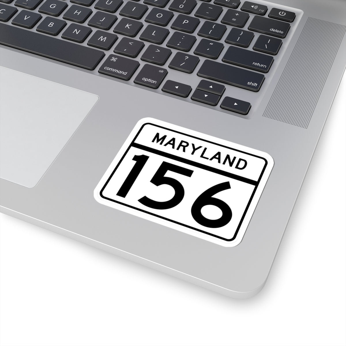 MD Route 156 (Maryland) (Road Sign) STICKER Vinyl Kiss-Cut Decal