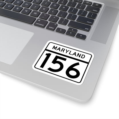 MD Route 156 (Maryland) (Road Sign) STICKER Vinyl Kiss-Cut Decal