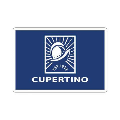 Flag of Cupertino, California - STICKER Vinyl Kiss-Cut Decal