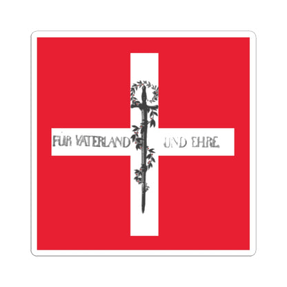 Swiss flag Bachmann 1815 (Switzerland) STICKER Vinyl Kiss-Cut Decal
