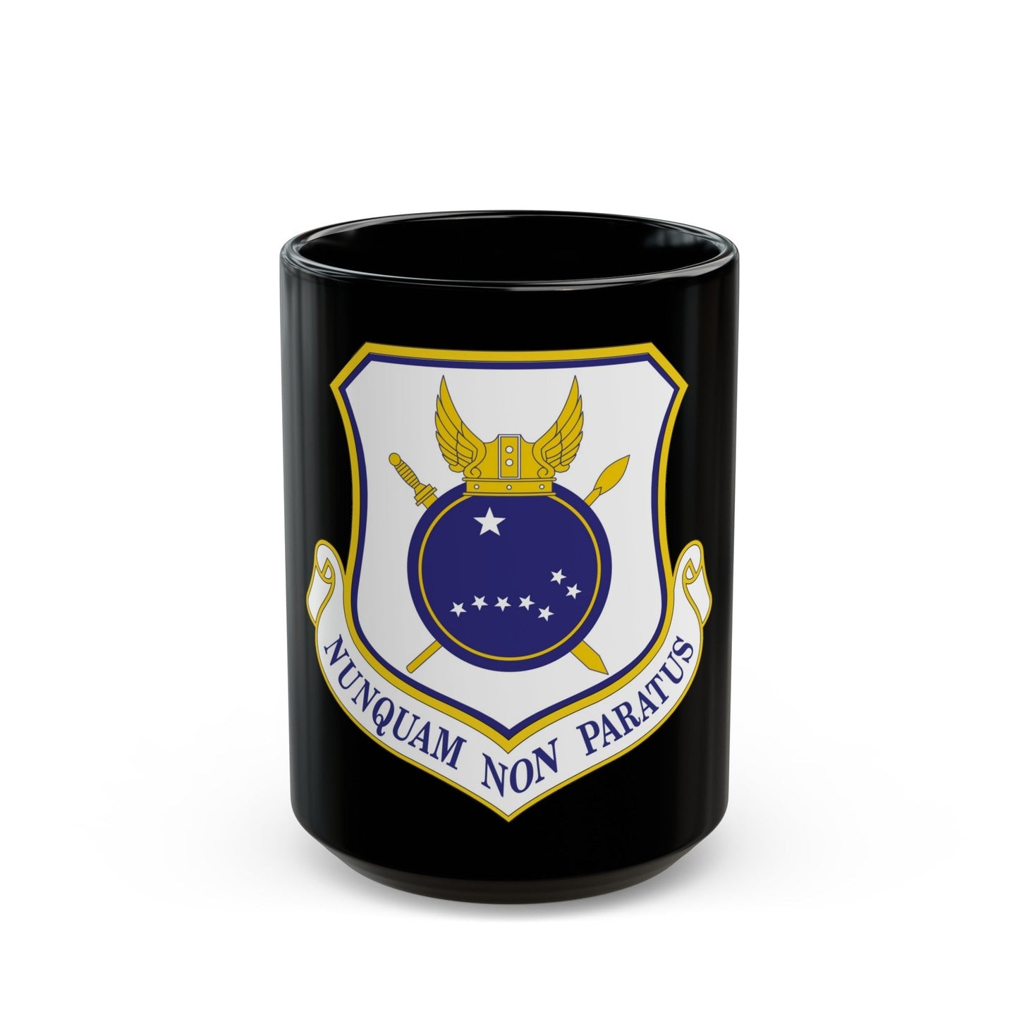 440th Airlift Wing (U.S. Air Force) Black Coffee Mug-15oz-The Sticker Space