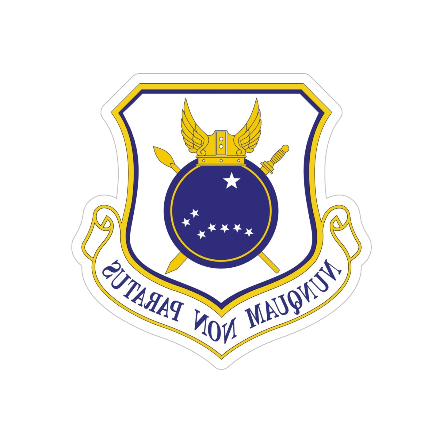 440th Airlift Wing (U.S. Air Force) REVERSE PRINT Transparent STICKER-5" × 5"-The Sticker Space