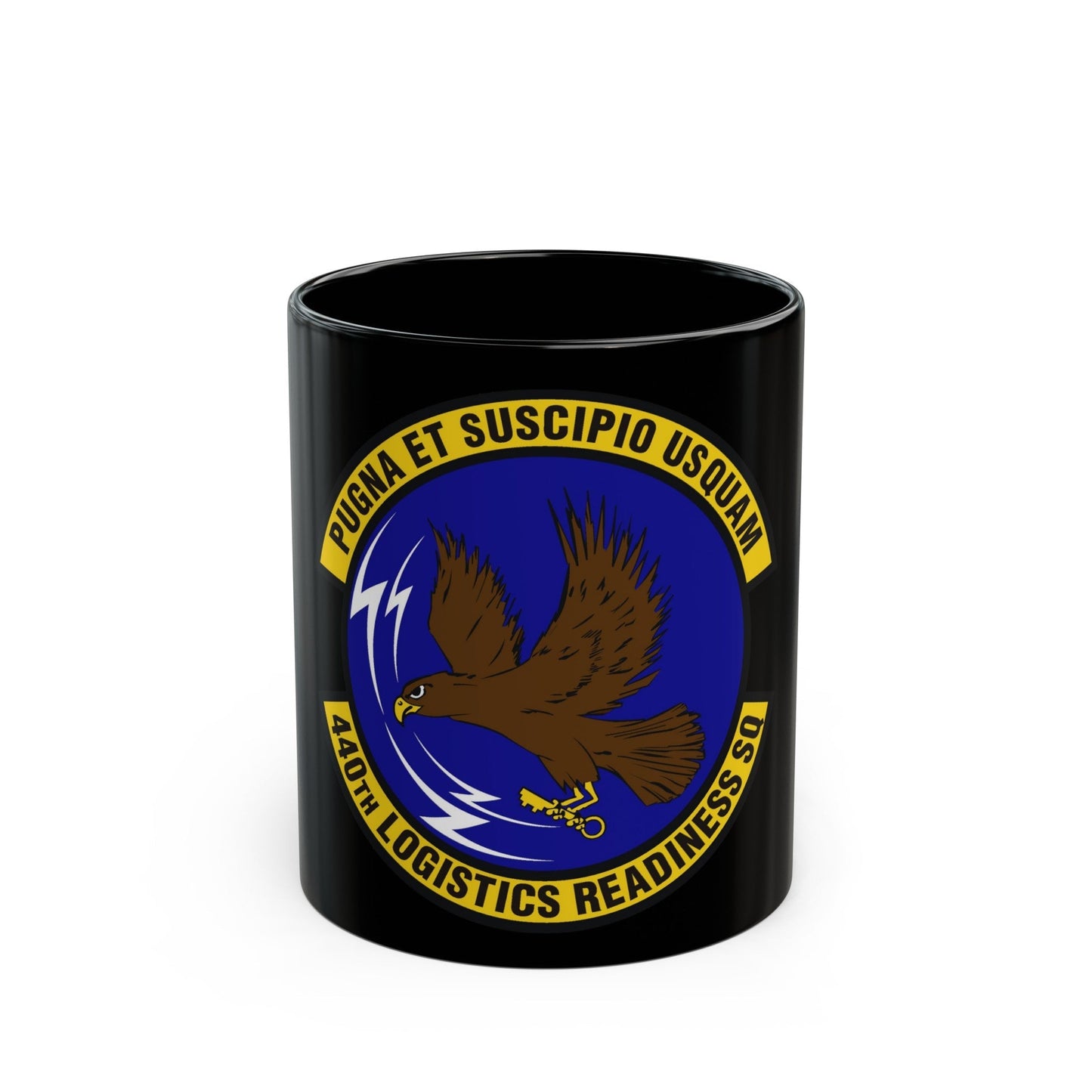 440th Logistics Readiness Squadron (U.S. Air Force) Black Coffee Mug-11oz-The Sticker Space