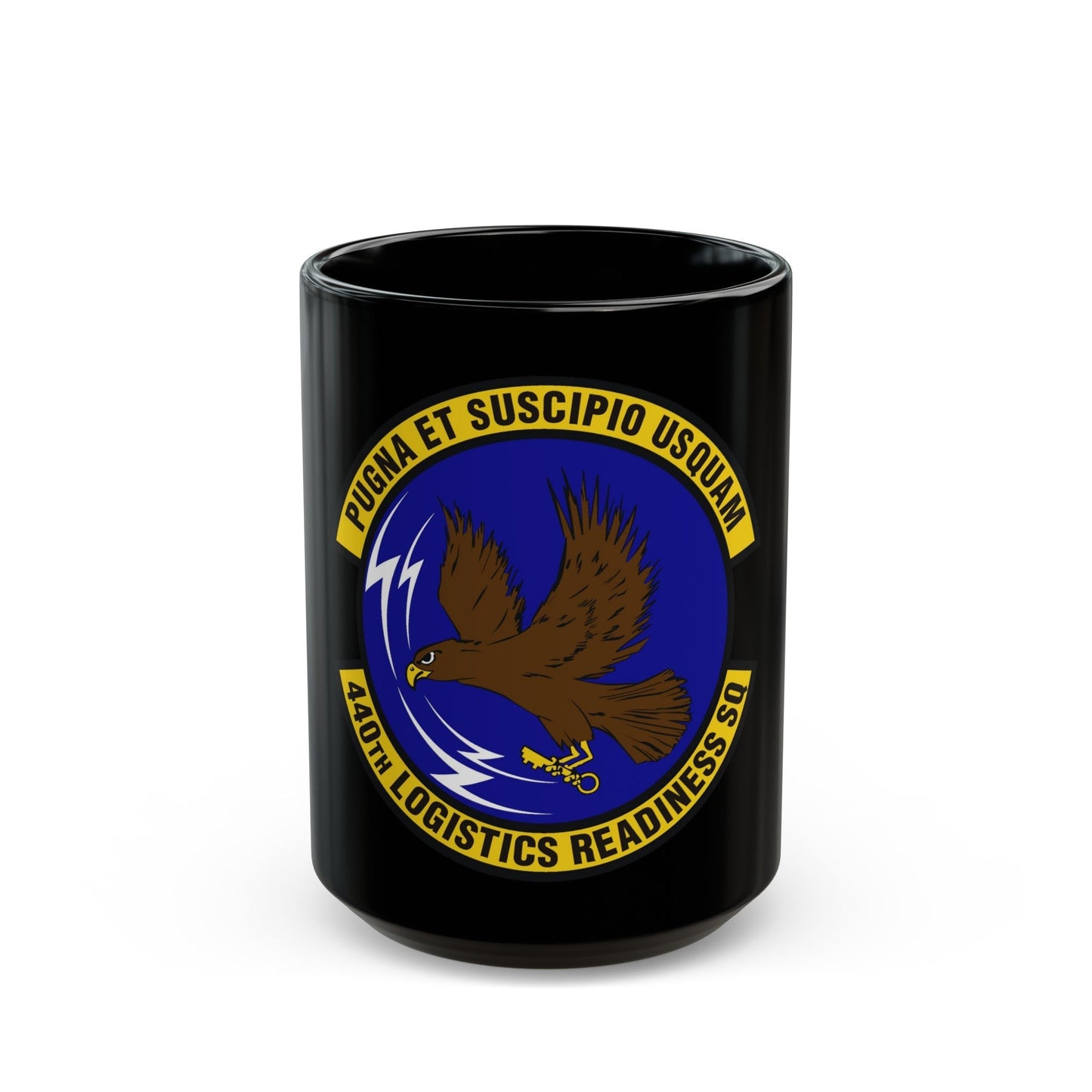 440th Logistics Readiness Squadron (U.S. Air Force) Black Coffee Mug-15oz-The Sticker Space