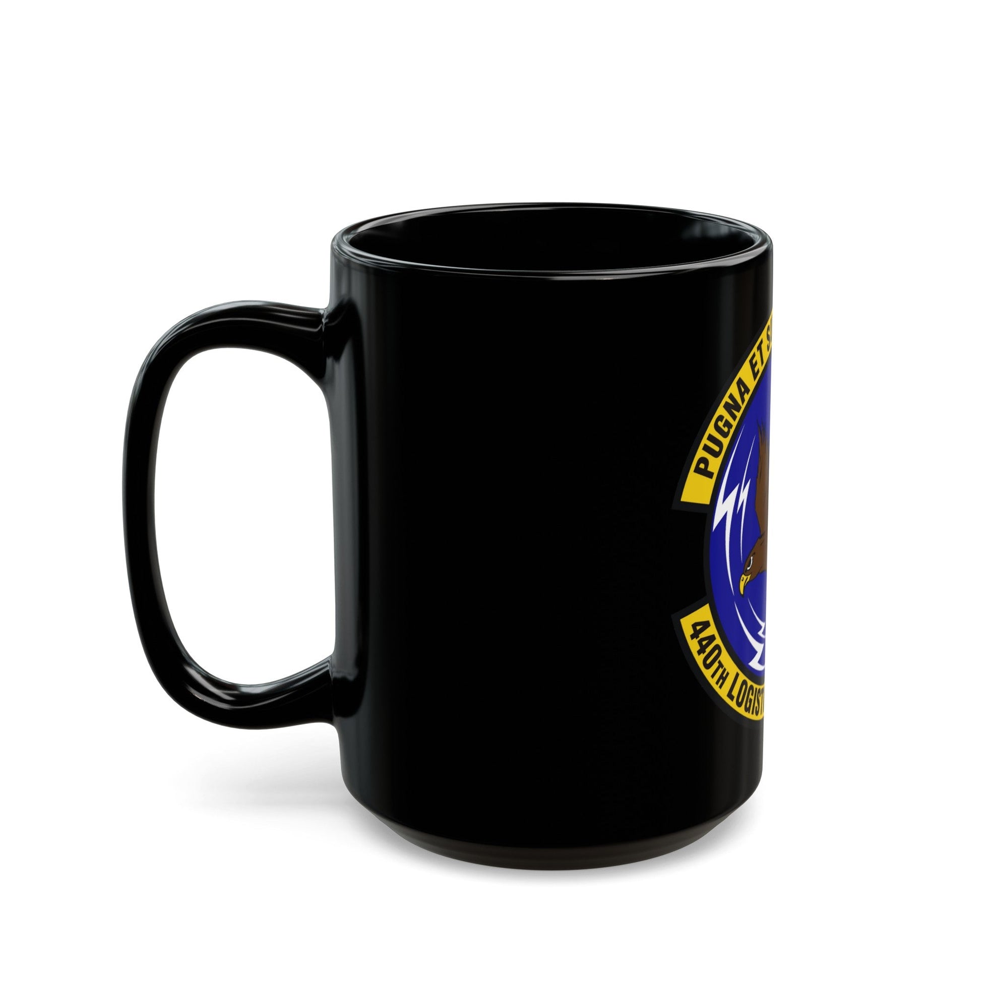 440th Logistics Readiness Squadron (U.S. Air Force) Black Coffee Mug-The Sticker Space