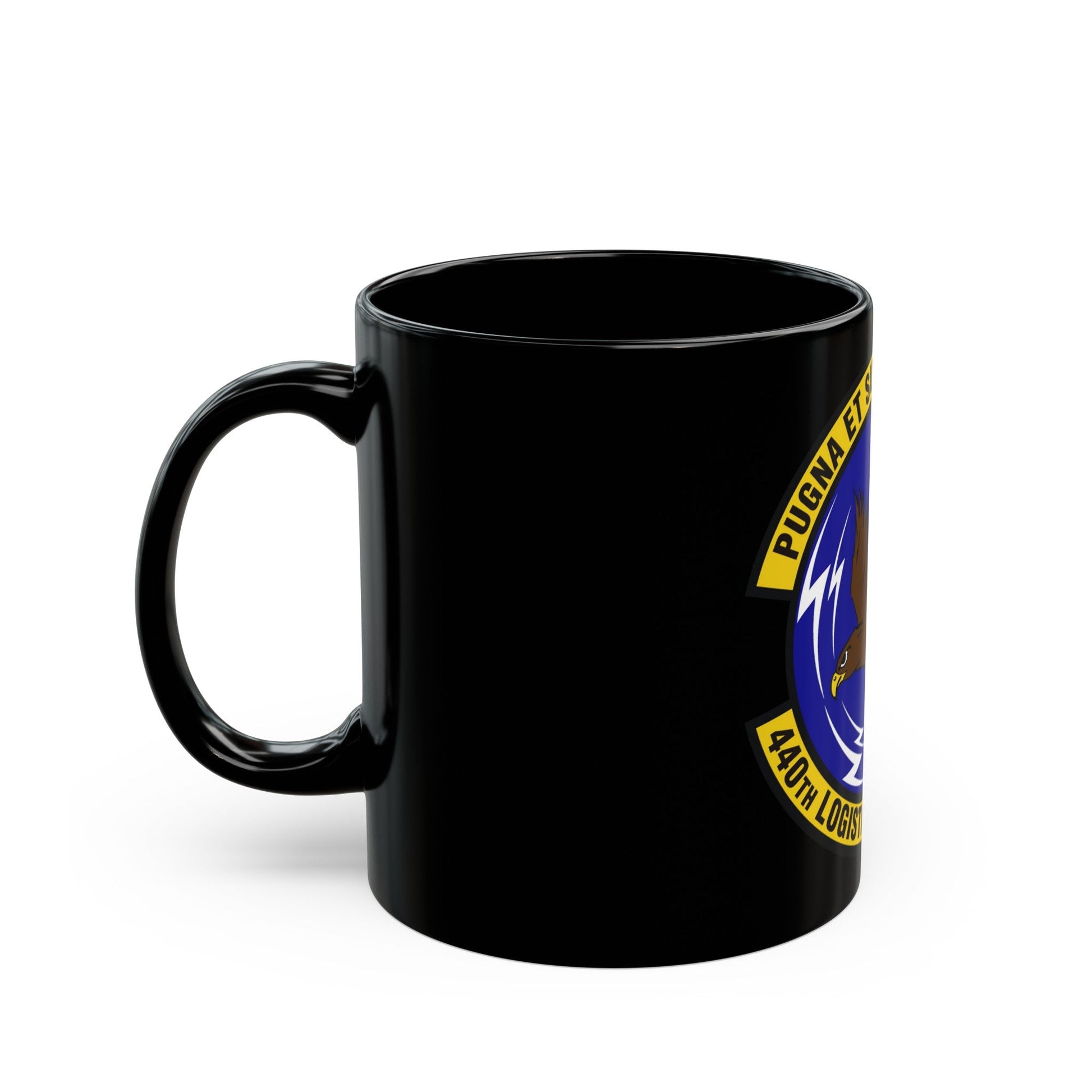 440th Logistics Readiness Squadron (U.S. Air Force) Black Coffee Mug-The Sticker Space