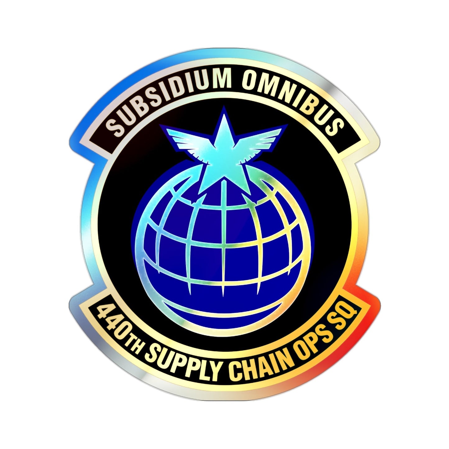 440th Supply Chain Operations Squadron (U.S. Air Force) Holographic STICKER Die-Cut Vinyl Decal-2 Inch-The Sticker Space