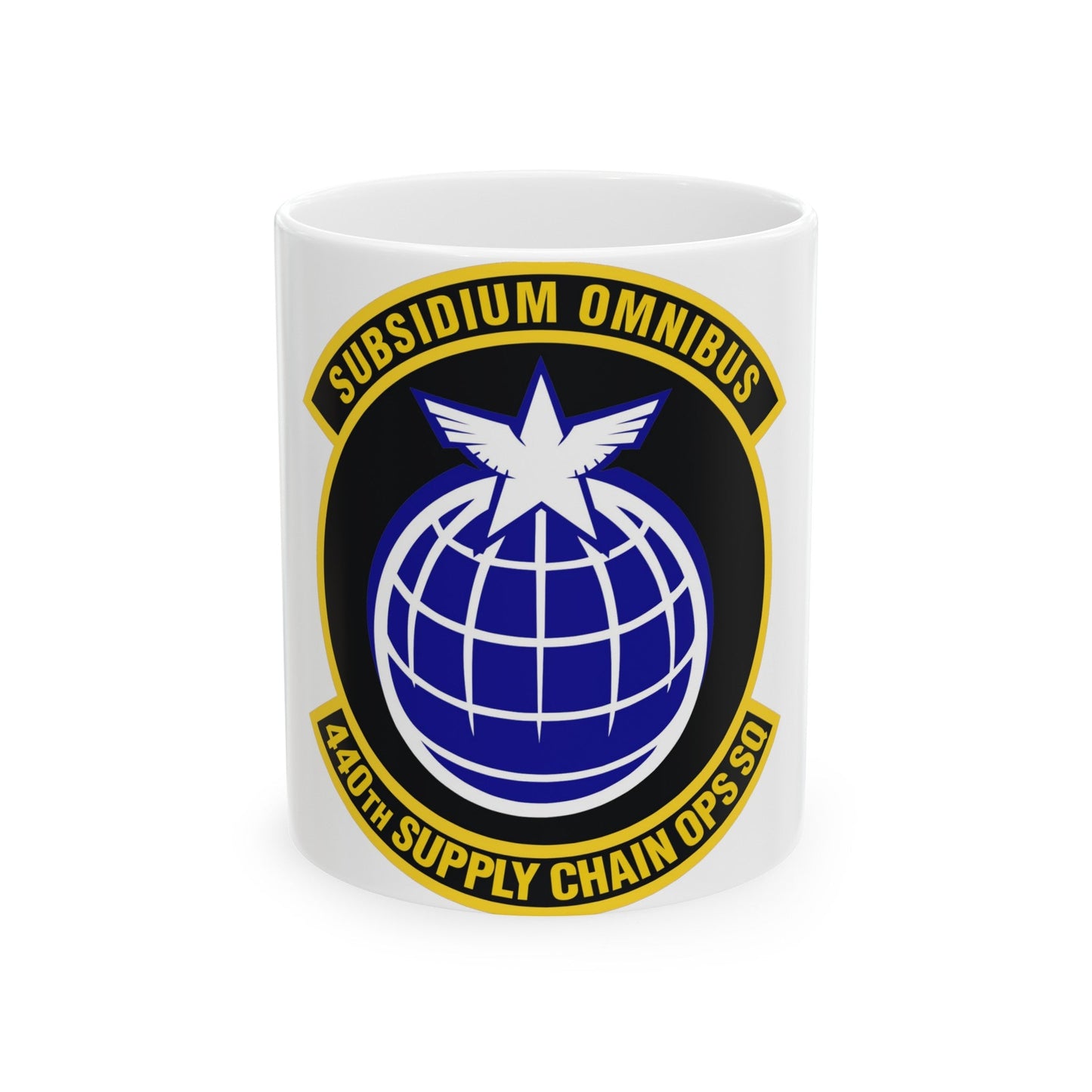 440th Supply Chain Operations Squadron (U.S. Air Force) White Coffee Mug-11oz-The Sticker Space