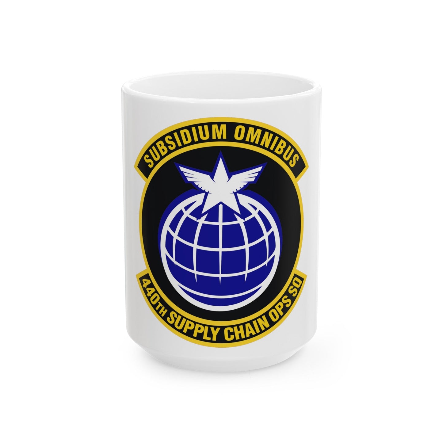 440th Supply Chain Operations Squadron (U.S. Air Force) White Coffee Mug-15oz-The Sticker Space
