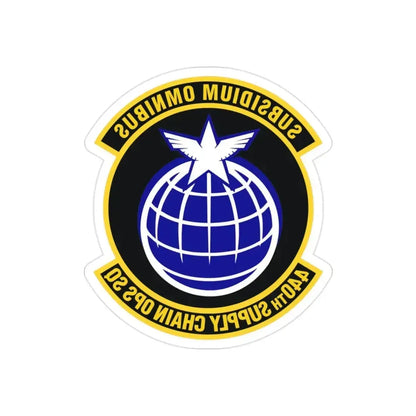 440th Supply Chain Operations Squadron (U.S. Air Force) REVERSE PRINT Transparent Die-Cut STICKER 2 Inch Die-Cut Transparent - The Sticker Space