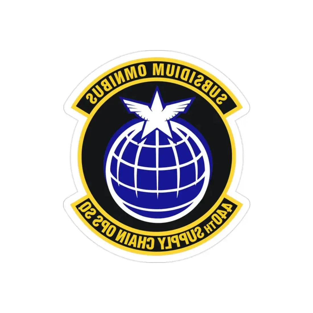 440th Supply Chain Operations Squadron (U.S. Air Force) REVERSE PRINT Transparent Die-Cut STICKER - The Sticker Space