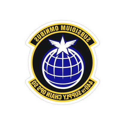 440th Supply Chain Operations Squadron (U.S. Air Force) REVERSE PRINT Transparent Die-Cut STICKER - The Sticker Space