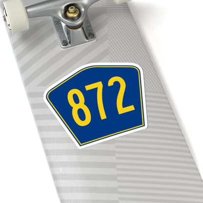 PR secondary 872 (Puerto Rico) (Road Sign) STICKER Vinyl Kiss-Cut Decal