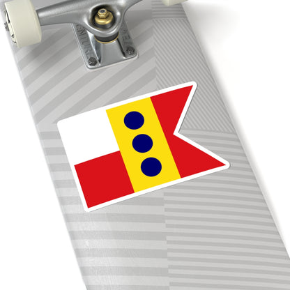 Flag of Minister Plenipotentiary Spain 1923-1931 1938-1977 (Spain) STICKER Vinyl Kiss-Cut Decal