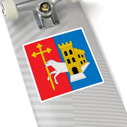 Flag of Gilberto Agustoni (Switzerland) STICKER Vinyl Kiss-Cut Decal