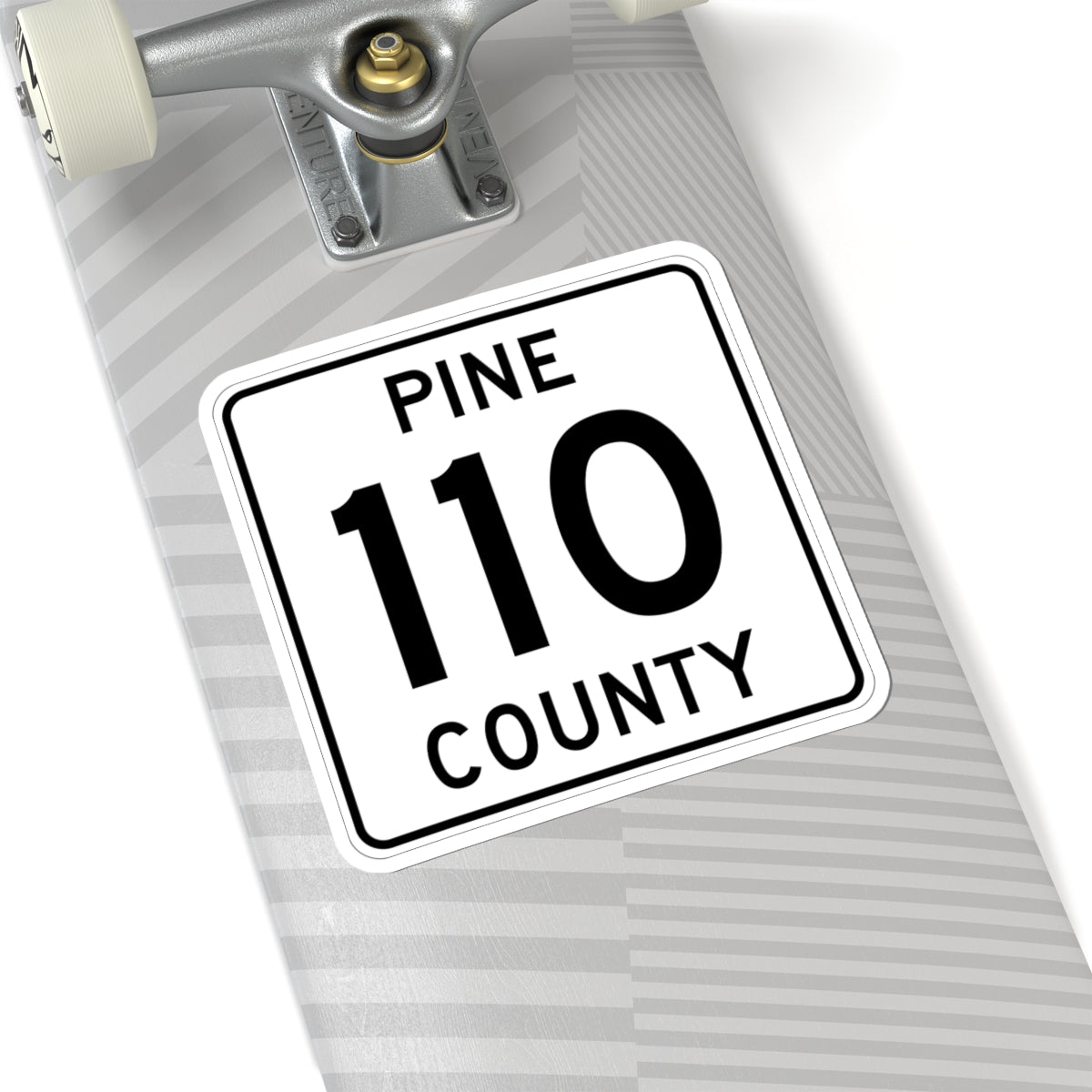 Pine County Route 110 MN (Minnesota) (Road Sign) STICKER Vinyl Kiss-Cut Decal