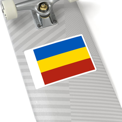 Flag of Rostov Oblast (Russia) STICKER Vinyl Kiss-Cut Decal