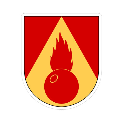 Artilleriregementet 910. kompaniet vapen (Sweden) (Coat of Arms) STICKER Vinyl Kiss-Cut Decal