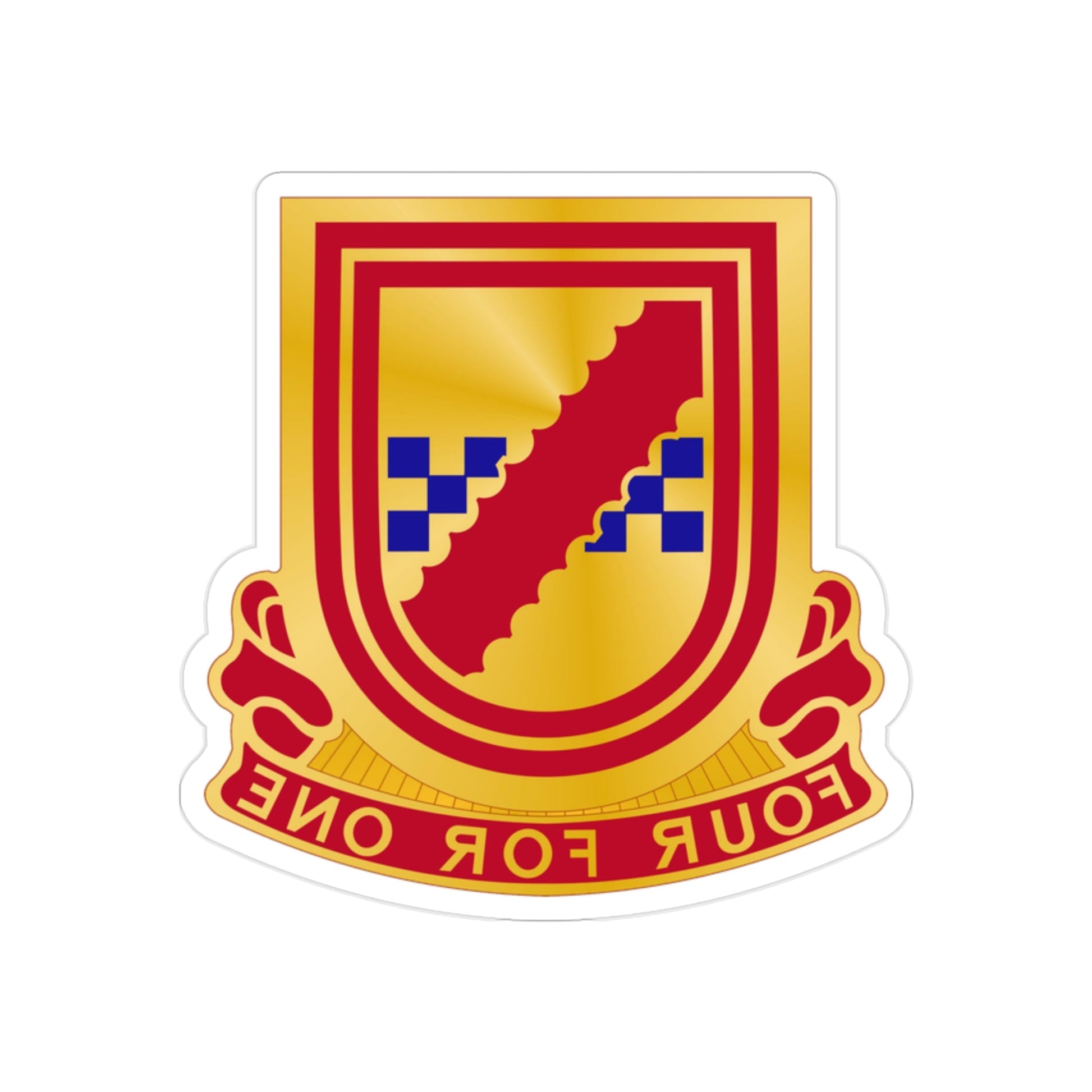 441dt Antiaircraft Artillery Missile Battalion (U.S. Army) REVERSE PRINT Transparent STICKER-2 Inch-The Sticker Space