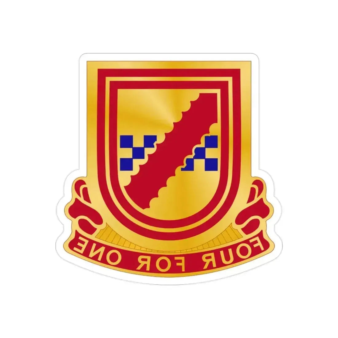 441dt Antiaircraft Artillery Missile Battalion (U.S. Army) REVERSE PRINT Transparent Die-Cut STICKER 2 Inch Die-Cut Transparent - The Sticker Space