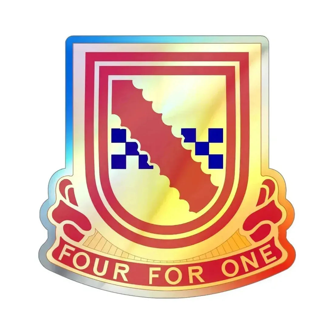 441st Antiaircraft Artillery Missile Battalion (U.S. Army) Holographic STICKER Die-Cut Vinyl Decal 5 Inch Holographic - The Sticker Space