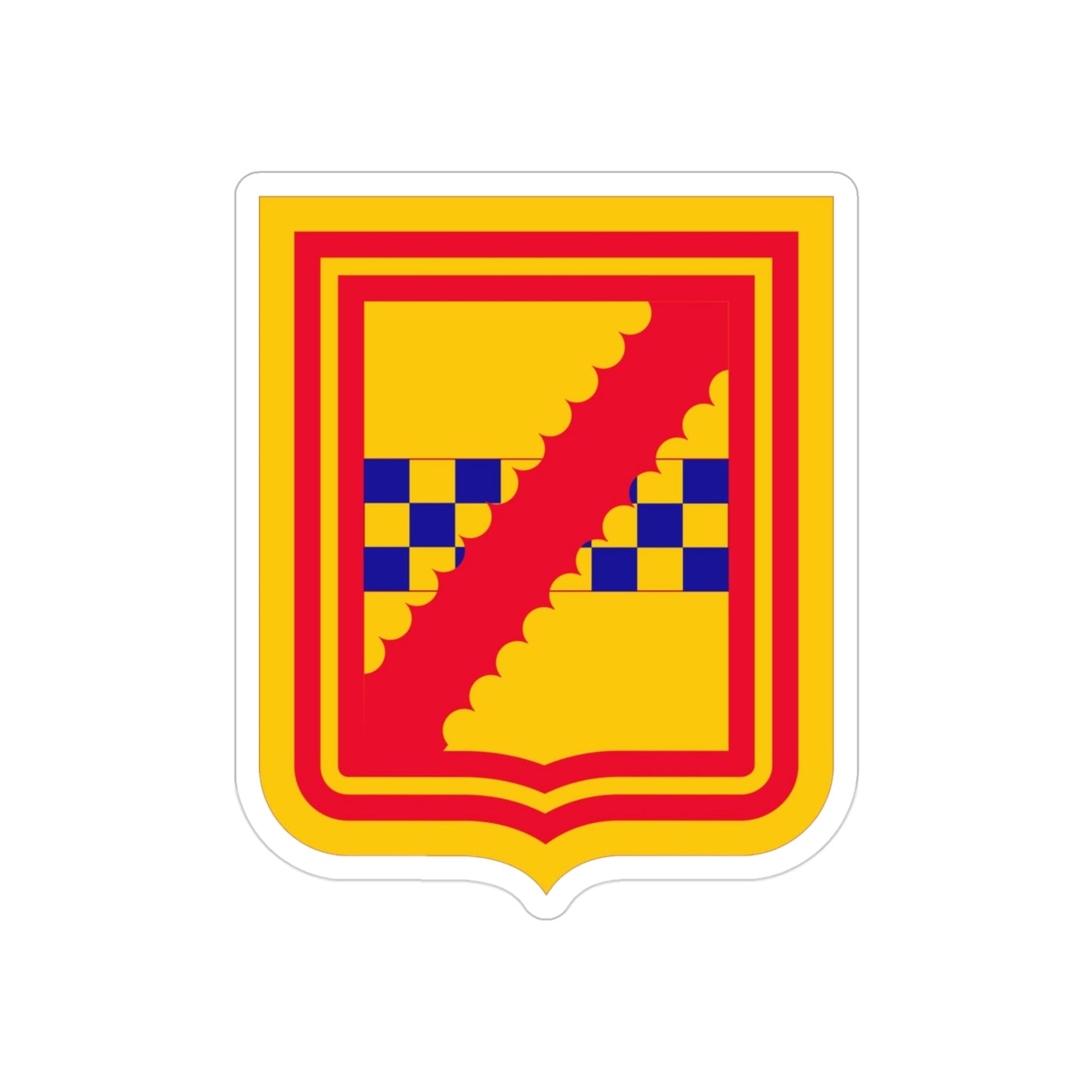 441st Antiaircraft Artillery Missile Battalion v2 (U.S. Army) REVERSE PRINT Transparent STICKER-3" × 3"-The Sticker Space