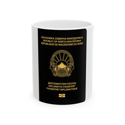 Macedonian Passport (Diplomatic) - White Coffee Mug