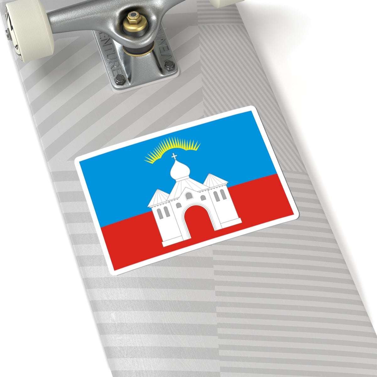 Flag of Kandalakshsky rayon Murmansk oblast (Russia) STICKER Vinyl Kiss-Cut Decal