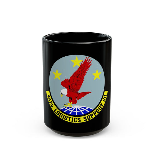 442d Logistics Support Squadron (U.S. Air Force) Black Coffee Mug-15oz-The Sticker Space