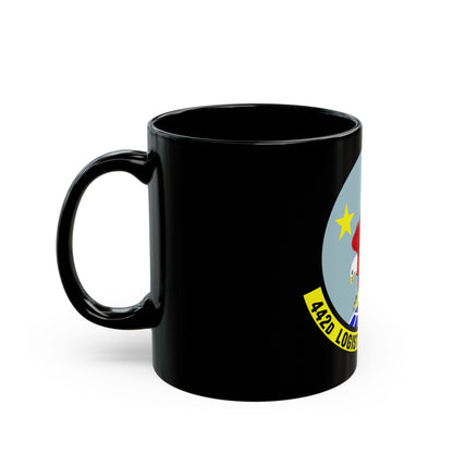 442d Logistics Support Squadron (U.S. Air Force) Black Coffee Mug-The Sticker Space