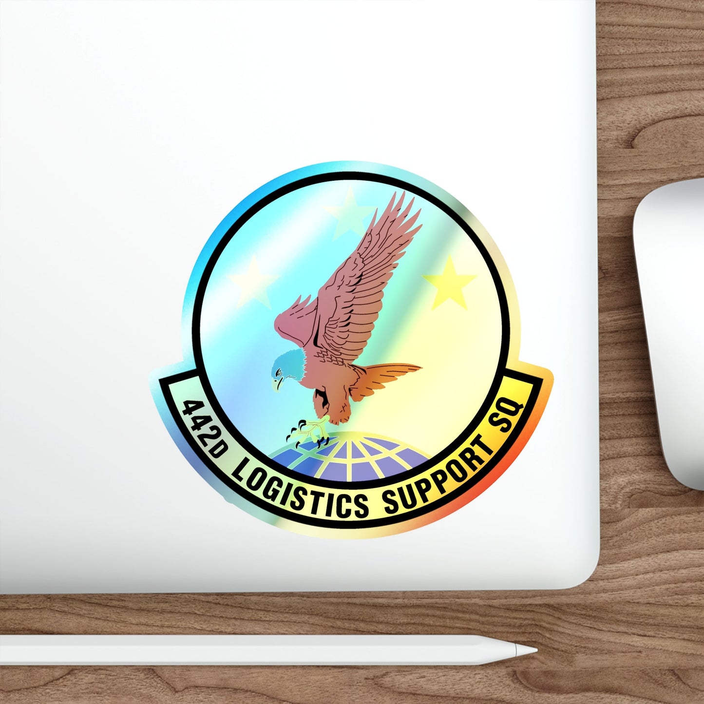 442d Logistics Support Squadron (U.S. Air Force) Holographic STICKER Die-Cut Vinyl Decal-The Sticker Space