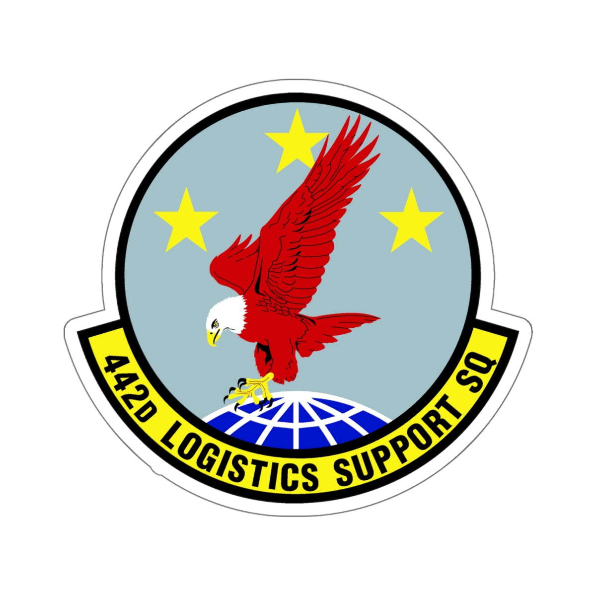 442d Logistics Support Squadron (U.S. Air Force) STICKER Vinyl Die-Cut Decal-White-The Sticker Space