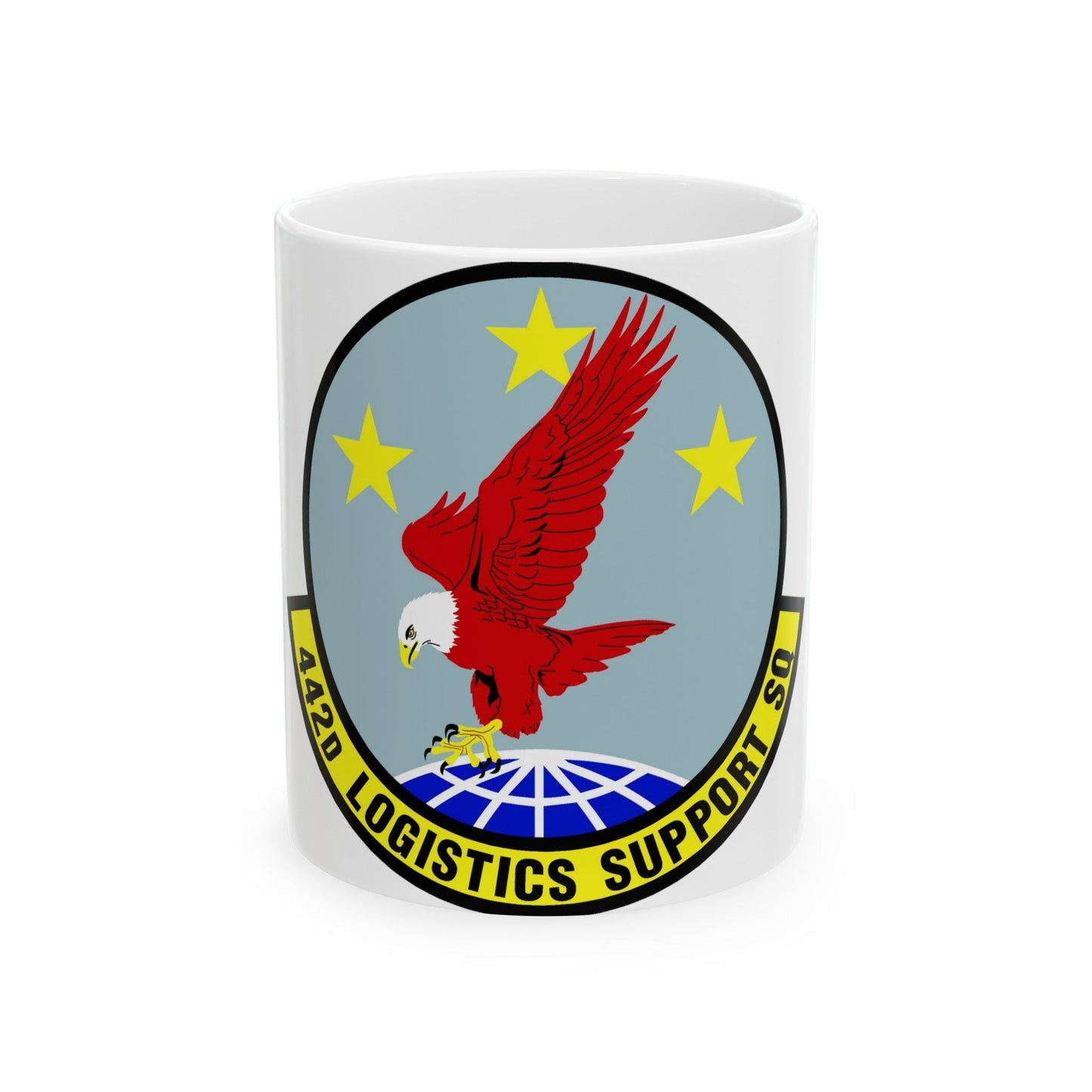 442d Logistics Support Squadron (U.S. Air Force) White Coffee Mug-11oz-The Sticker Space