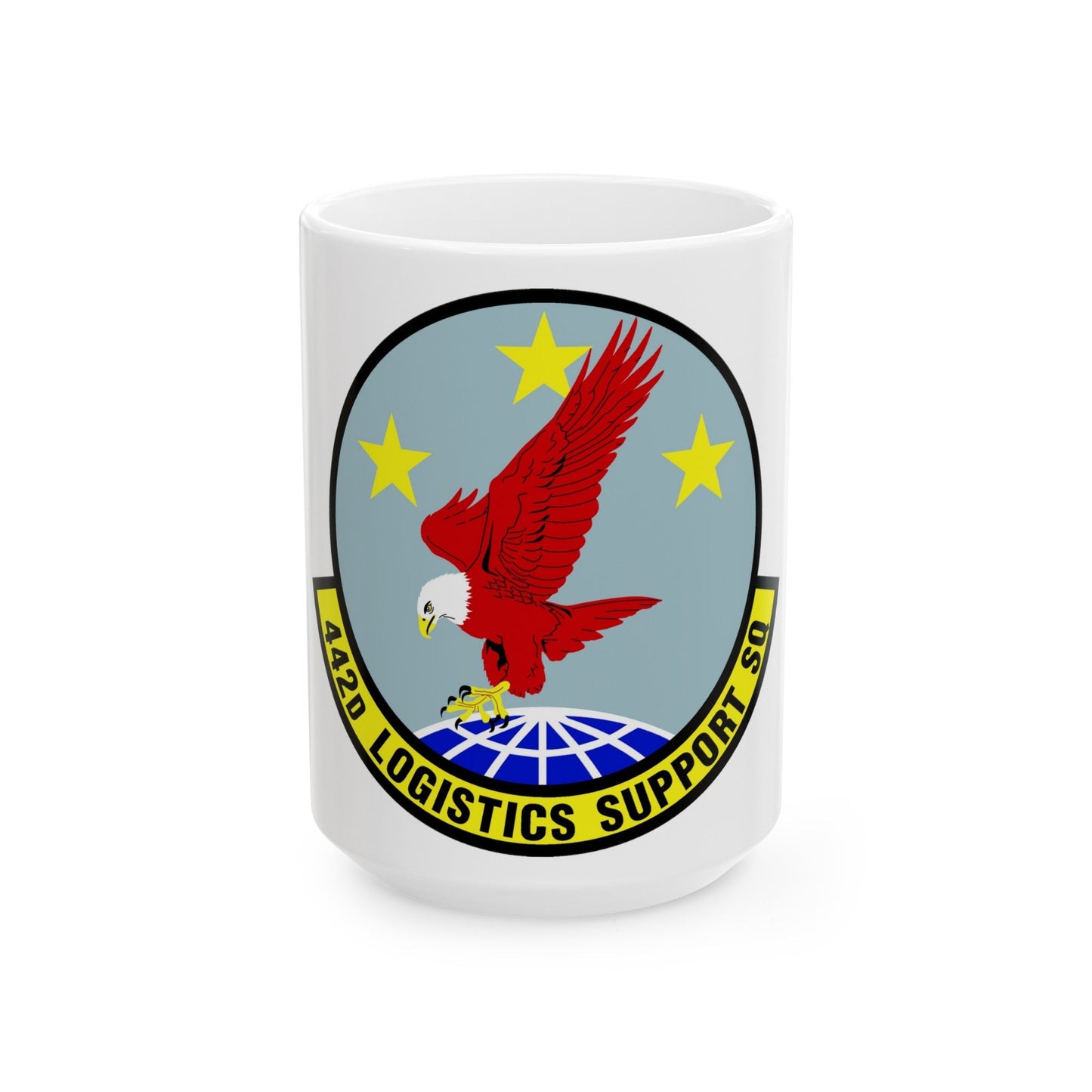 442d Logistics Support Squadron (U.S. Air Force) White Coffee Mug-15oz-The Sticker Space