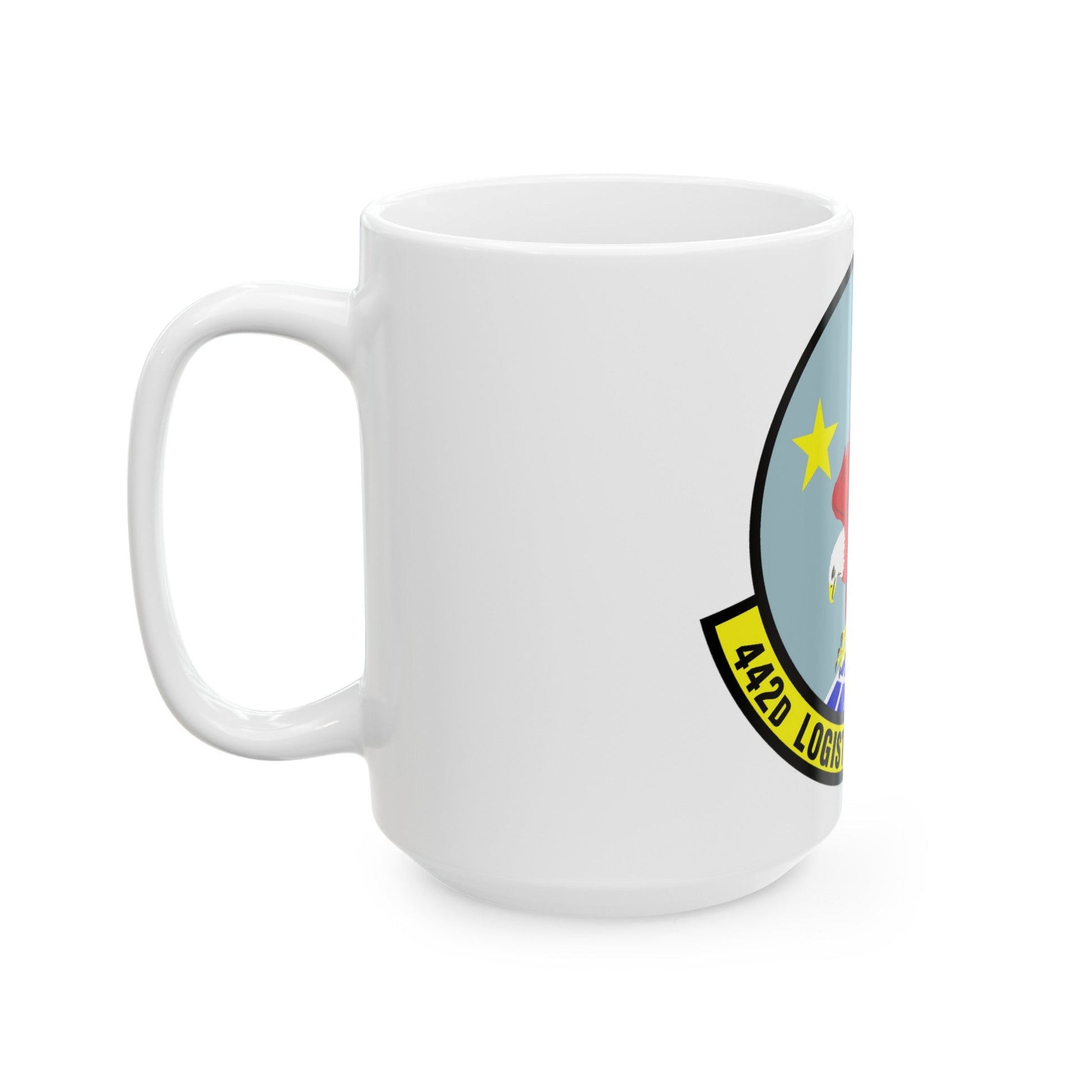 442d Logistics Support Squadron (U.S. Air Force) White Coffee Mug-The Sticker Space