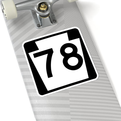 PA-78 (Pennsylvania) (Road Sign) STICKER Vinyl Kiss-Cut Decal