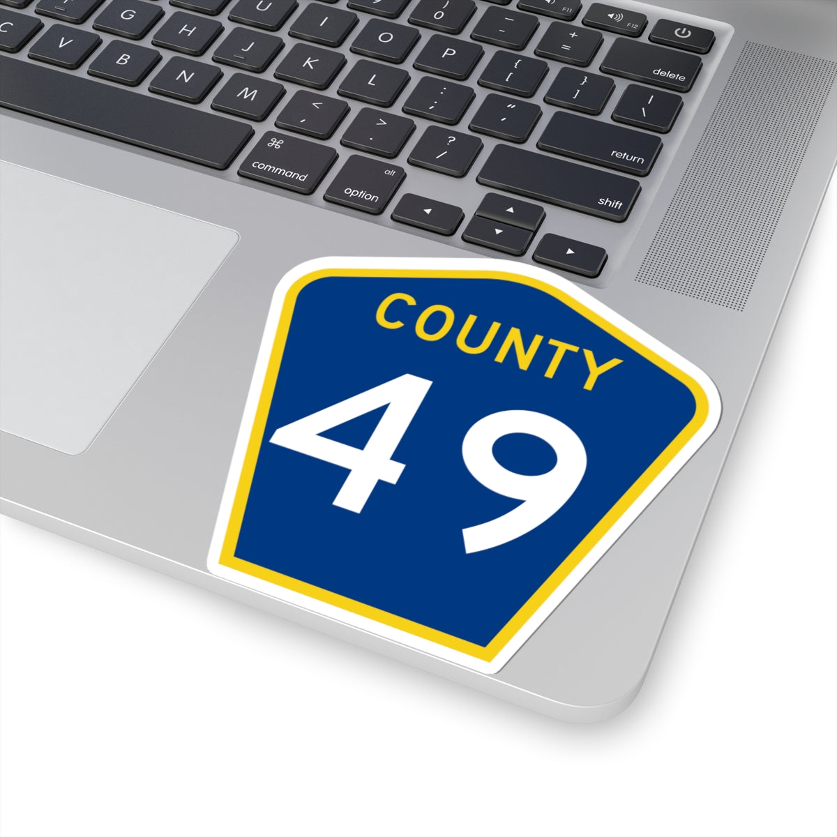 County 49 MN (Minnesota) (Road Sign) STICKER Vinyl Kiss-Cut Decal