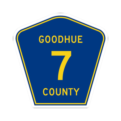 Goodhue County Route 7 (Minnesota) (Road Sign) STICKER Vinyl Kiss-Cut Decal