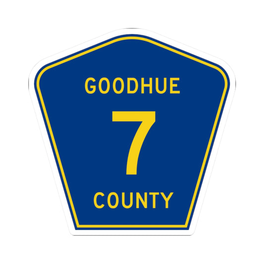 Goodhue County Route 7 (Minnesota) (Road Sign) STICKER Vinyl Kiss-Cut Decal