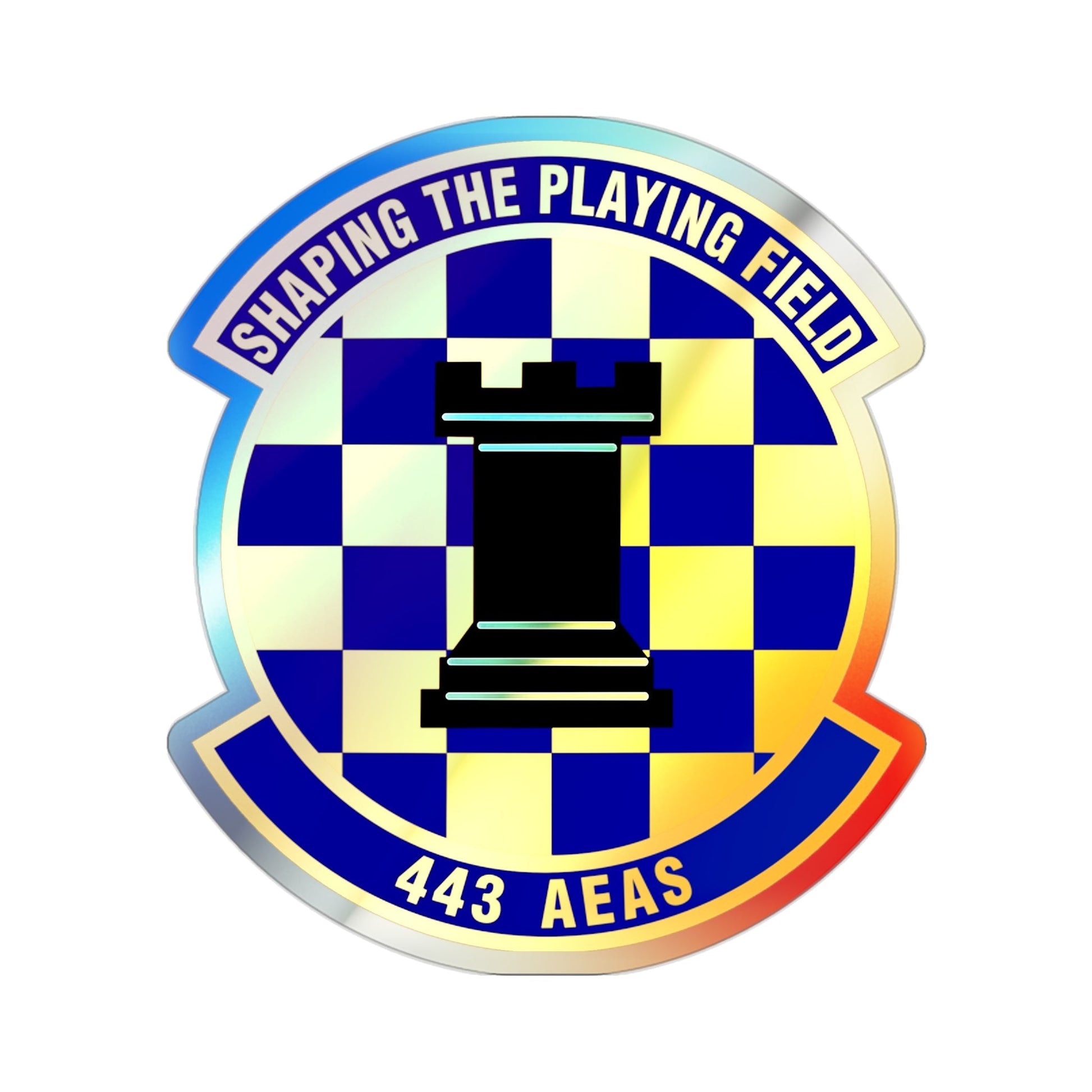 443d Air Expeditionary Advisory Squadron (U.S. Air Force) Holographic STICKER Die-Cut Vinyl Decal-2 Inch-The Sticker Space