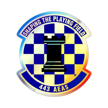 443d Air Expeditionary Advisory Squadron (U.S. Air Force) Holographic STICKER Die-Cut Vinyl Decal-3 Inch-The Sticker Space