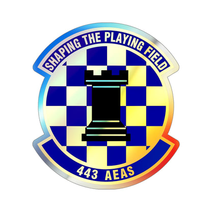 443d Air Expeditionary Advisory Squadron (U.S. Air Force) Holographic STICKER Die-Cut Vinyl Decal-4 Inch-The Sticker Space