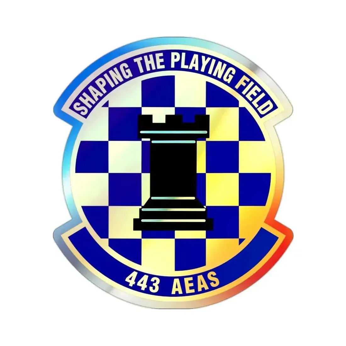 443d Air Expeditionary Advisory Squadron (U.S. Air Force) Holographic STICKER Die-Cut Vinyl Decal 2 Inch - The Sticker Space