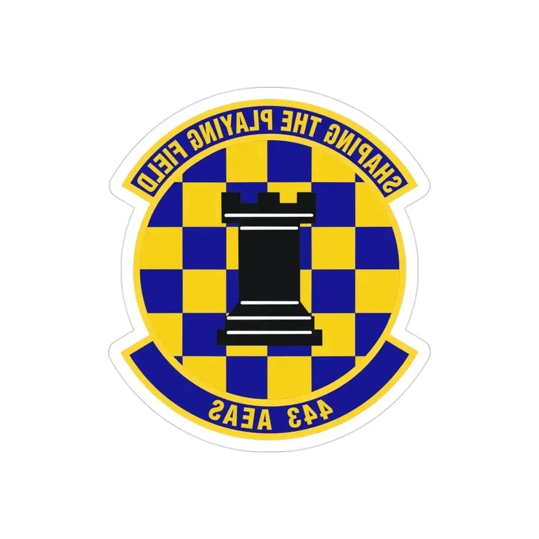 443d Air Expeditionary Advisory Squadron (U.S. Air Force) REVERSE PRINT Transparent Die-Cut STICKER 3 Inch Die-Cut Transparent - The Sticker Space