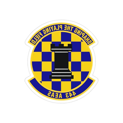 443d Air Expeditionary Advisory Squadron (U.S. Air Force) REVERSE PRINT Transparent Die-Cut STICKER 3 Inch Die-Cut Transparent - The Sticker Space