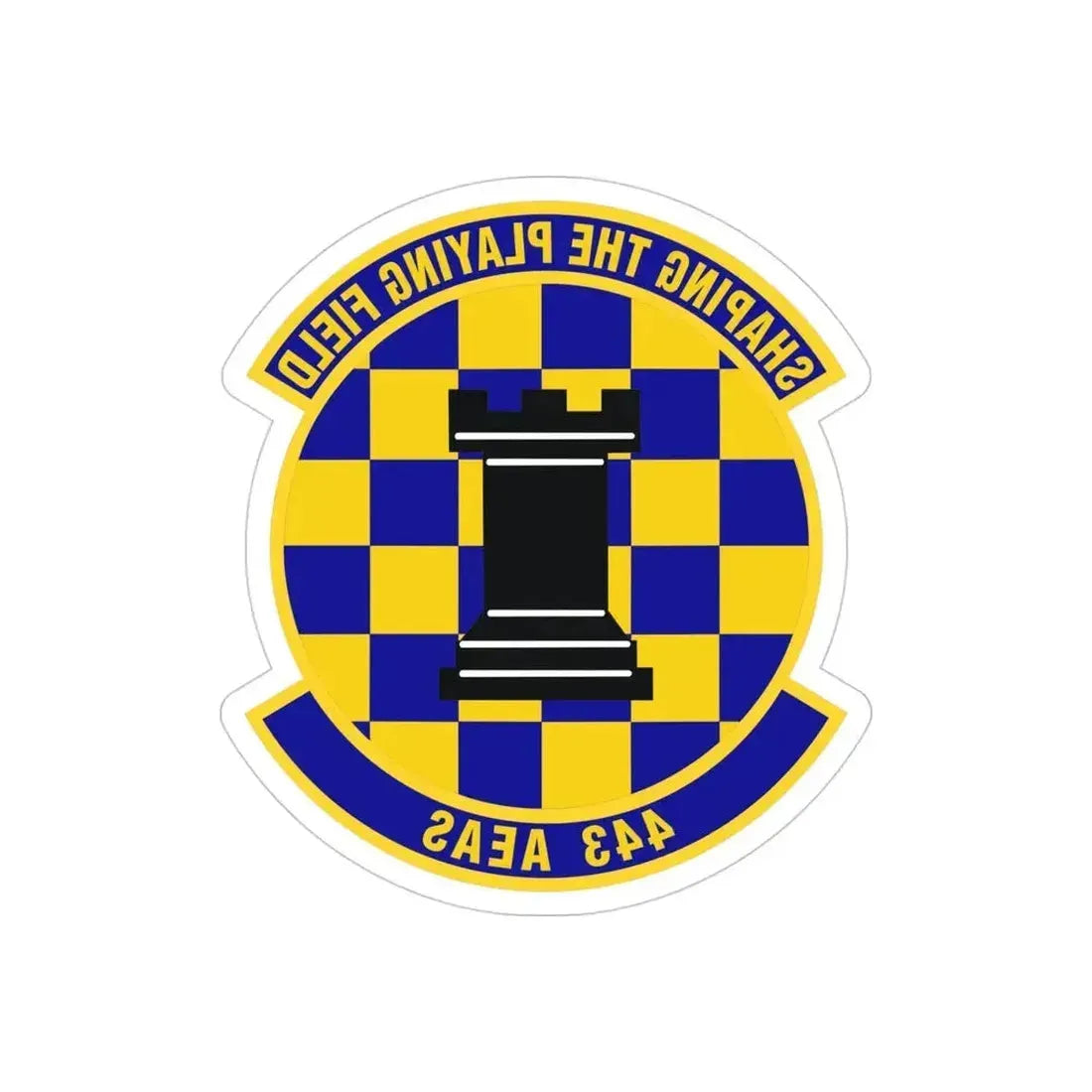443d Air Expeditionary Advisory Squadron (U.S. Air Force) REVERSE PRINT Transparent Die-Cut STICKER 4 Inch Die-Cut Transparent - The Sticker Space