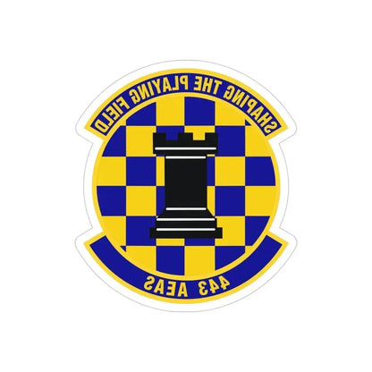 443d Air Expeditionary Advisory Squadron (U.S. Air Force) REVERSE PRINT Transparent Die-Cut STICKER 4 Inch Die-Cut Transparent - The Sticker Space