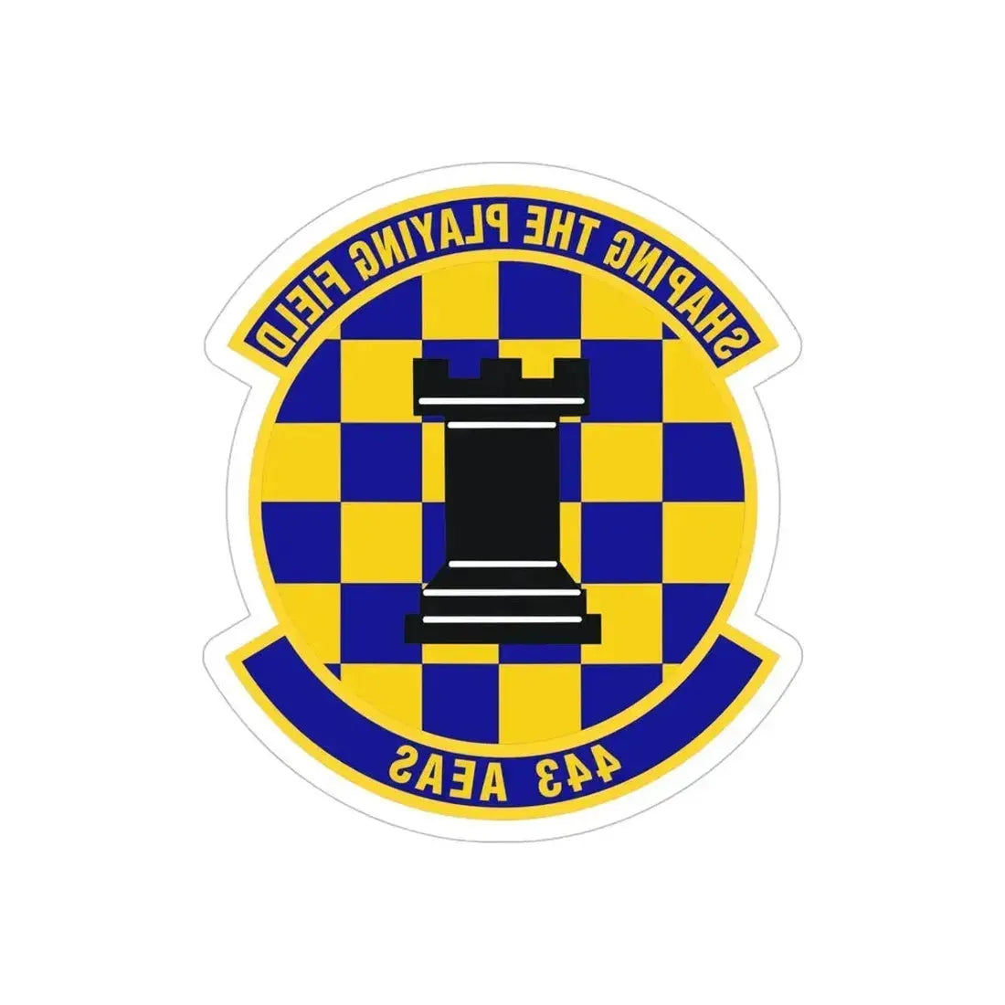 443d Air Expeditionary Advisory Squadron (U.S. Air Force) REVERSE PRINT Transparent Die-Cut STICKER 5 Inch Die-Cut Transparent - The Sticker Space