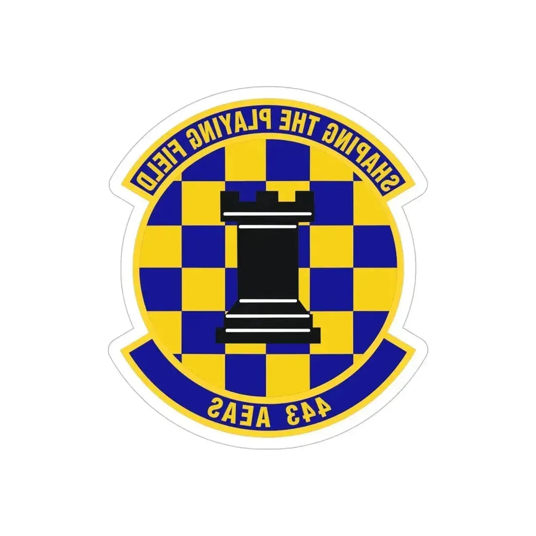 443d Air Expeditionary Advisory Squadron (U.S. Air Force) REVERSE PRINT Transparent Die-Cut STICKER 6 Inch Die-Cut Transparent - The Sticker Space