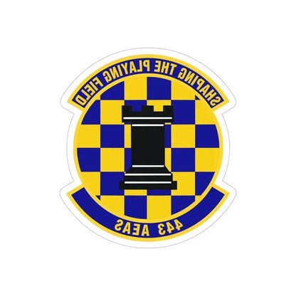 443d Air Expeditionary Advisory Squadron (U.S. Air Force) REVERSE PRINT Transparent Die-Cut STICKER 6 Inch Die-Cut Transparent - The Sticker Space